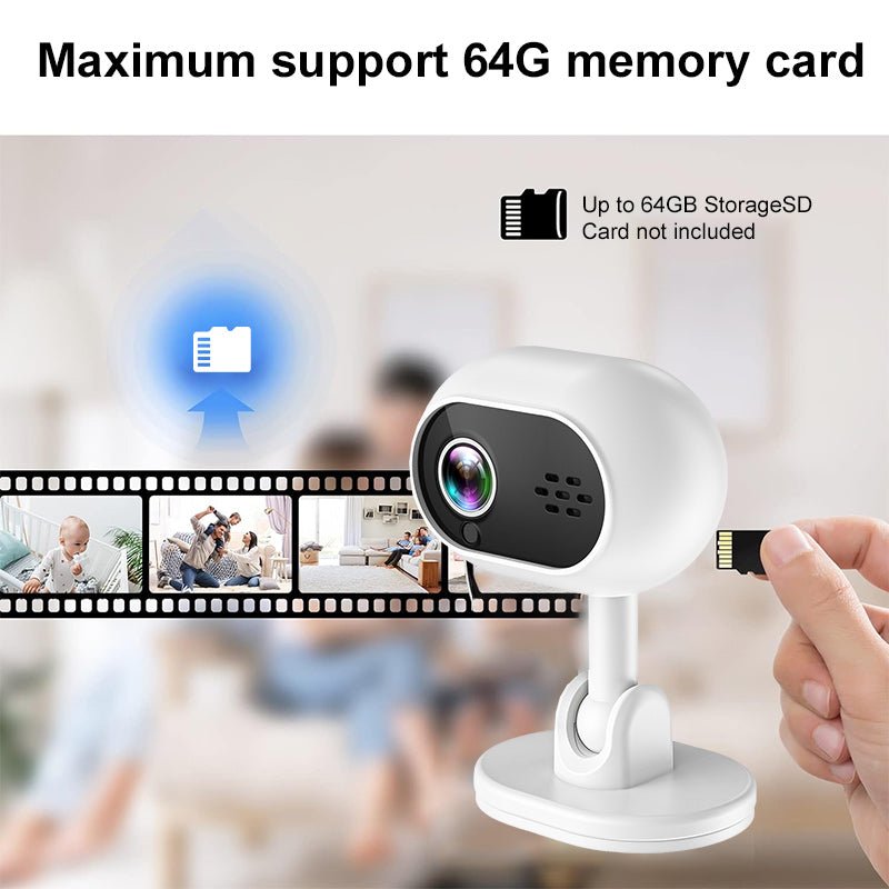 1080P HD Mini Camera WiFi Wireless HD Night Vision Camera Home XD Remote Camera Kids Pet Safety Monitoring 2.4G Wifi IP Camera - THESIMPLETECHCOMPANY3.0