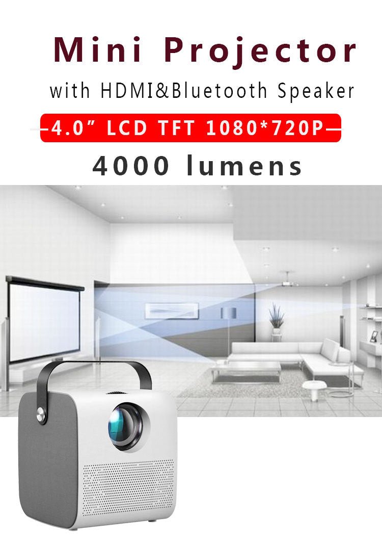 1080P HD portable projector - THESIMPLETECHCOMPANY3.0