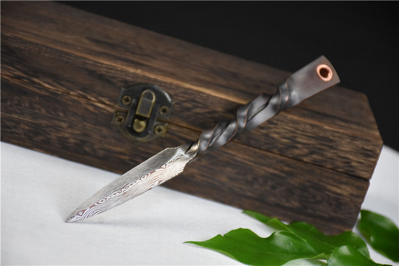 01634 Longquan Stainless Steel Tea Knife