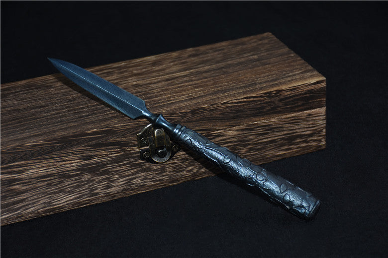 01629 Longquan Integrated Steel Tea Knife