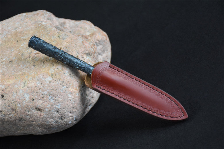 01629 Longquan Integrated Steel Tea Knife