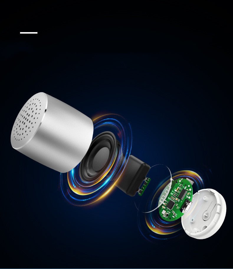 Bluetooth Small Speaker Steel Gun Heavy Bass Mobile Phone Mini - THESIMPLETECHCOMPANY3.0